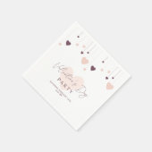 Serviette En Papier Romantic Valentines invitation de fête (Coin)