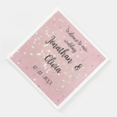 Serviette En Papier Romantic wedding flowers blooming garden (Coin)