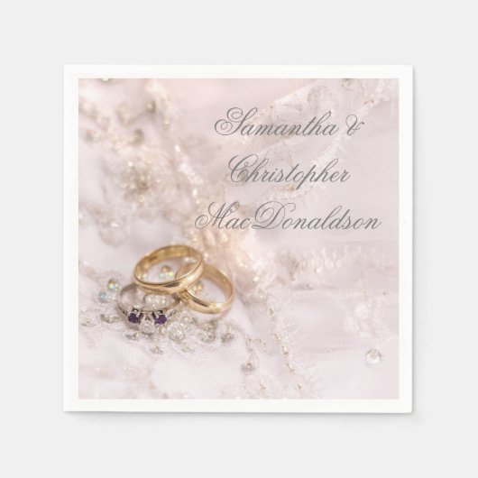 Serviette En Papier Romantique assez chic élégant (Devant)