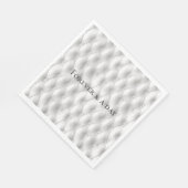 Serviette En Papier Romantique Blanc Faux Mariage en cuir (Coin)