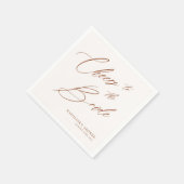 Serviette En Papier Romantique Bohème Fantaisie Écriture Fête de Maria (Coin)