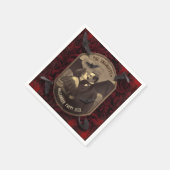 Serviette En Papier Romantique Dracula Vampire Kiss Halloween Parti (Coin)
