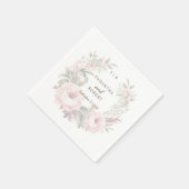 Serviette En Papier Romantique Dusty rose défraîchi Rose (Coin)