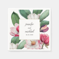 Romantique Élégant Magnolia Floral
