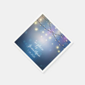 Serviette En Papier Romantique Mariage extérieur Twinkle lumières à co (Coin)