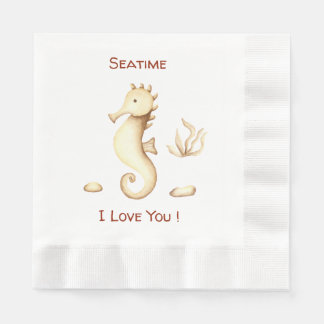 Serviette En Papier Romantique Minimaliste Siège Été