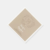 Serviette En Papier Romantique Plage Trésors Sable Mariage Papier Napk (Coin)