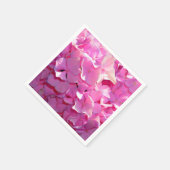 Serviette En Papier Romantique rose floral élégant hydrangeas (Coin)