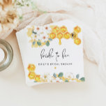 Serviette En Papier ROMY Rustic Bumble Bee Floral Fête des mariées<br><div class="desc">La collection de Fêtes des mariées ROMY présente un peigne de miel aquarelle et des abeilles bourdonnantes avec de mignons fleurs blanches et une police manuscrite. Cette collection est parfaite pour célébrer votre mariage du printemps, de l'été ou de l'automne. Associez cette serviette de soirée avec n'importe quoi dans la...</div>