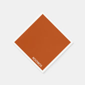 Serviette En Papier Rooibos rouge brun nom (Coin)