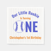 Serviette En Papier Rookie Baseball 1er anniversaire (Devant)