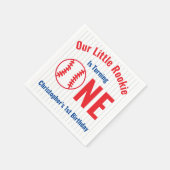 Serviette En Papier Rookie Baseball 1er anniversaire (Coin)