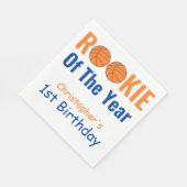 Serviette En Papier Rookie Basketball 1er Anniversaire Napkins (Coin)
