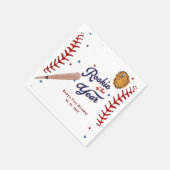 Serviette En Papier Rookie de baseball de l'année Baseball 1er anniver (Coin)