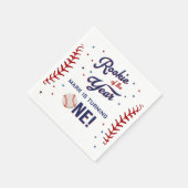 Serviette En Papier Rookie de l'année Baseball Anniversaire (Coin)