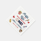 Serviette En Papier Rookie de l'année Baseball Anniversaire serviettes (Coin)