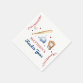Serviette En Papier Rookie de l'année Baseball premier anniversaire (Coin)