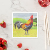 Serviette En Papier Rooster (En situation)
