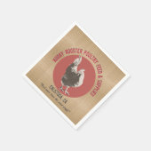 Serviette En Papier Rooster vintage look table serviettes (Coin)