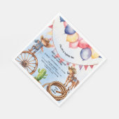 Serviette En Papier Rootin' Tootin' Bonne heure Anniversaire (Coin)