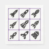 Serviette En Papier Roquettes (Devant)