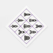 Serviette En Papier Roquettes (Coin)