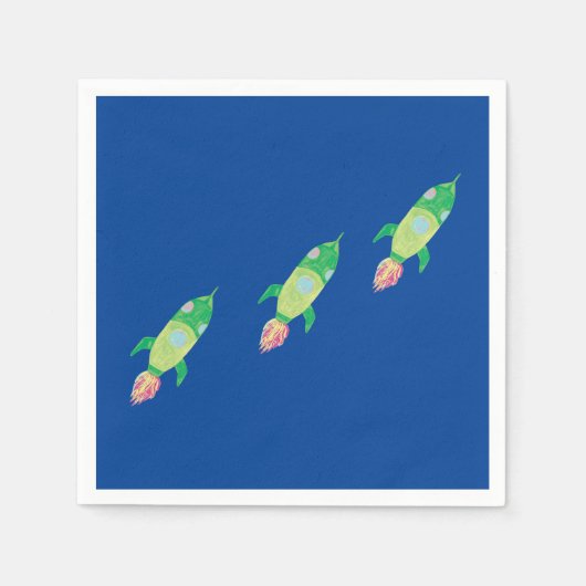 Serviette En Papier Roquettes Green Chilton (Devant)