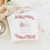 Serviette En Papier RORY Blush Winter OnderLand Pine 1er anniversaire