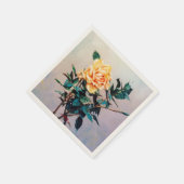 Serviette En Papier Rosa/Rose (Coin)