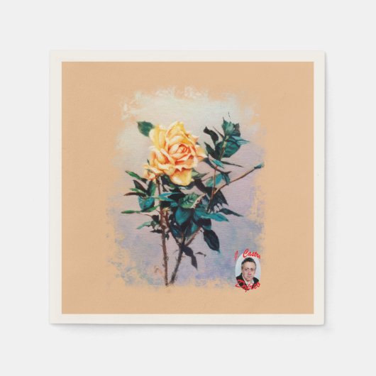 Serviette En Papier Rosa/Rose (Devant)