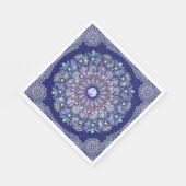 Serviette En Papier Rosace bleue (Coin)