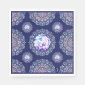 Serviette En Papier Rosace bleue (Devant)