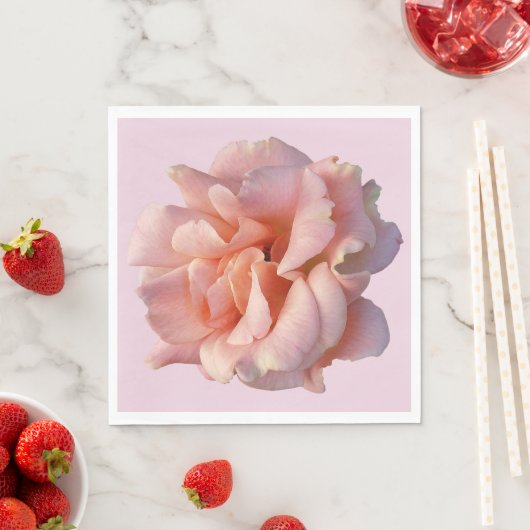 Serviette En Papier rose (En situation)