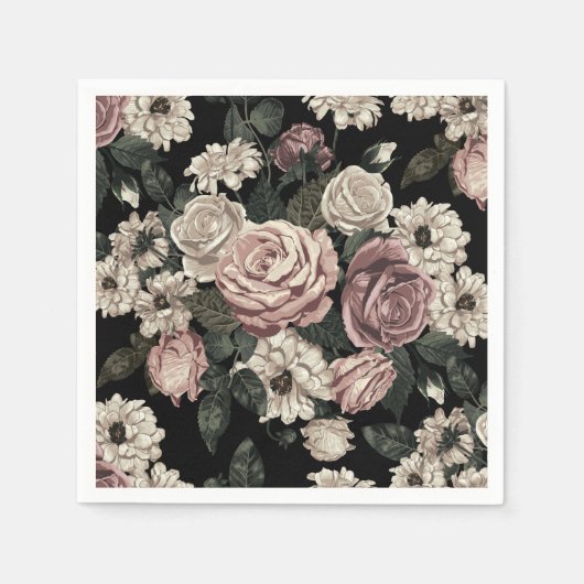 Serviette En Papier rose (Devant)
