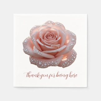 Serviette En Papier Rose