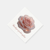 Serviette En Papier Rose (Coin)