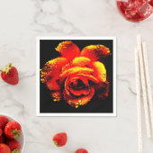 Serviette En Papier Rose (En situation)