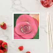 Serviette En Papier Rose 002 (En situation)