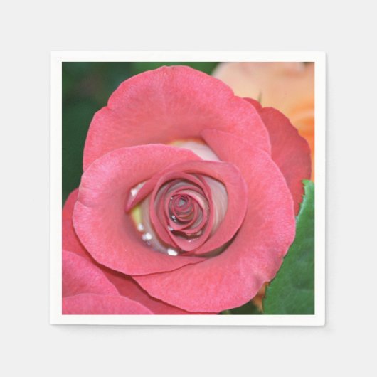 Serviette En Papier Rose 002 (Devant)