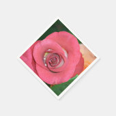 Serviette En Papier Rose 002 (Coin)