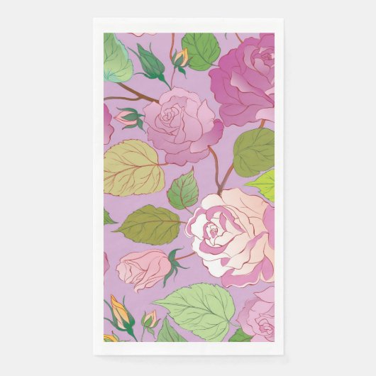 Serviette En Papier Rose 18 (Devant)