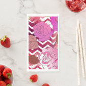 Serviette En Papier Rose 33 (En situation)