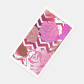 Serviette En Papier Rose 33 (Coin)