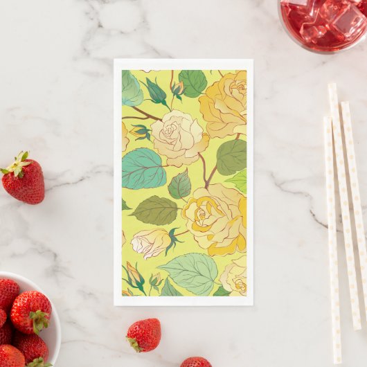 SERVIETTE EN PAPIER ROSE 4 (En situation)
