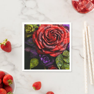 Serviette En Papier Rose Artsy