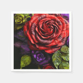 Serviette En Papier Rose Artsy (Devant)