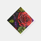 Serviette En Papier Rose Artsy (Coin)