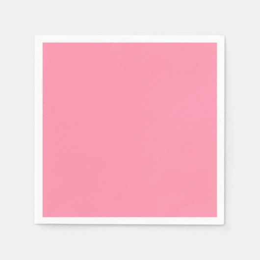 Serviette En Papier Rose Baker-Miller (couleur solide) (Devant)