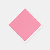 Serviette En Papier Rose Baker-Miller (couleur solide) (Coin)