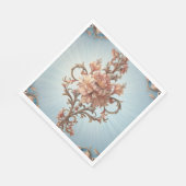 Serviette en papier Rose Baroque (Coin)